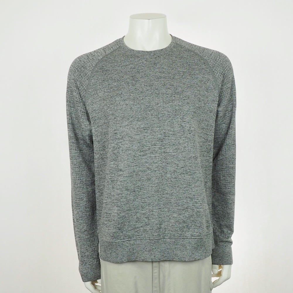 Lululemon Engineered Warmth Sweatshirt Mens Medium Heather Gray Training Crew